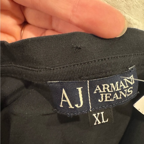 Armani jeans Men's Black Graphic T-Shirt cotton blend - Picture 3 of 8